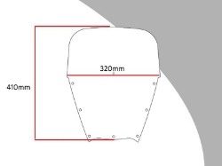 Afbeeldingen van Vervangingsruit touring Yamaha TDM900