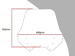 Afbeeldingen van Vervangingsruit Touring/ Flip-up Yamaha FJR1300 '01-'05-licht getint