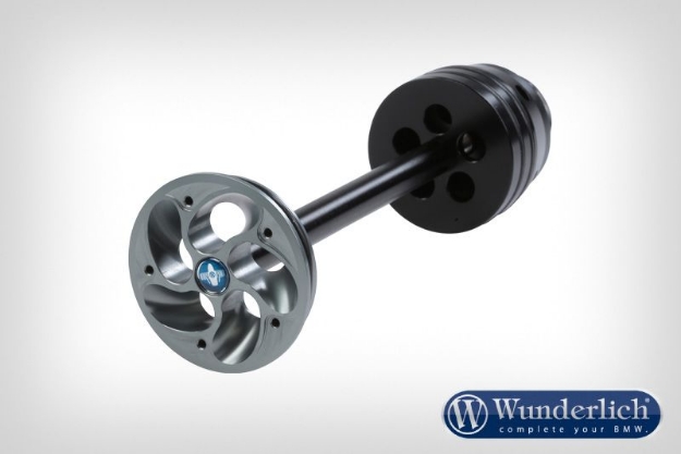 Afbeeldingen van Crash pad hub cover diverse BMW modellen - titanium Wunderlich