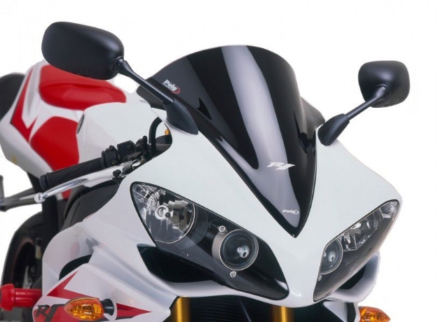 Afbeeldingen van Vervangingsruit Puig Jetstream Yamaha YZF-R1 '07-'08-zwart