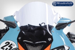 Afbeeldingen van Windscreen BUBBLE BMW S1000RR -'14 - smoked grey Wunderlich