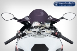 Afbeeldingen van Windshield BUBBLE BMW S1000RR '15-- smoked grey Wunderlich