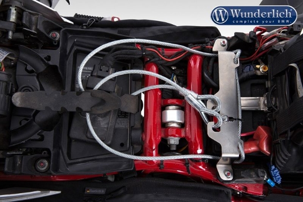 Afbeeldingen van Helmet anti-theft system HelmLock BMW R1200GS/Adventure - silver Wunderlich