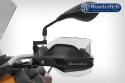 Afbeeldingen van Hand guard extension CLEAR PROTECT diverse BMW modellen - smoked grey Wunderlich