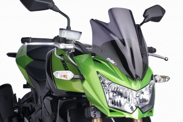 Afbeeldingen van Vervangingsruit naked bike Puig Kawasaki Z750 '07-12 / Z750R '11-12 -zwart