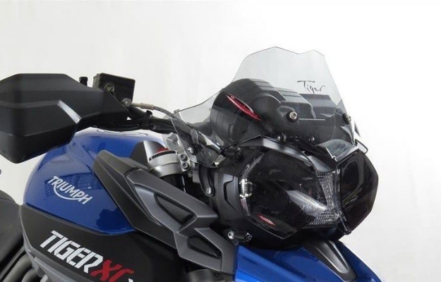 Afbeeldingen van Adventure sports screen Triumph diverse Tiger modellen (215mm) -transparant