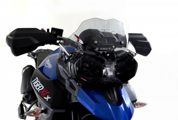 Afbeeldingen van Adventure sports screen Triumph diverse Tiger modellen (215mm) -licht getint