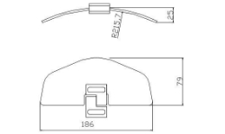 Afbeeldingen van Opzetruit verstelbaar met rechte onderkant licht getint (Puig)