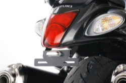 Afbeeldingen van Kentekenplaathouder zwart Puig Suzuki GSXR1300 '08-'12