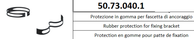 Afbeeldingen van MIVV rubber voor demperklem (330x42mm)