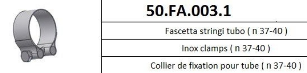 Afbeeldingen van MIVV klem RVS (37-40mm)