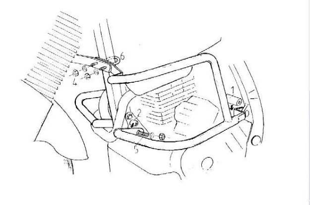Afbeeldingen van Valbeugel zwart Hepco&Becker voor Honda NX650 '88-94