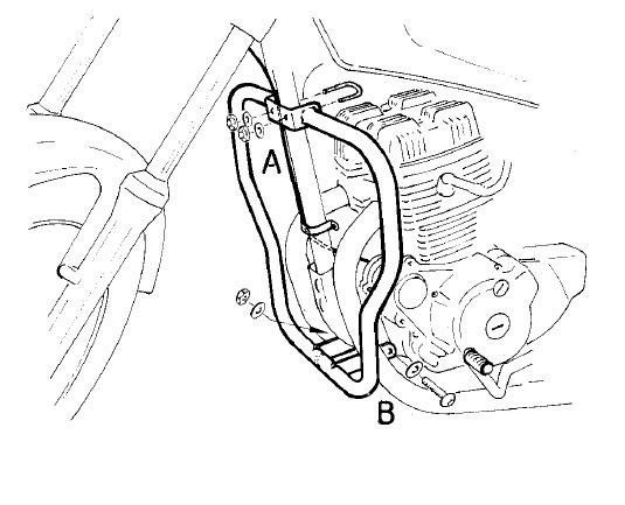 Afbeeldingen van Valbeugel chroom Hepco&Becker Honda CB250 Two Fifty '96-99