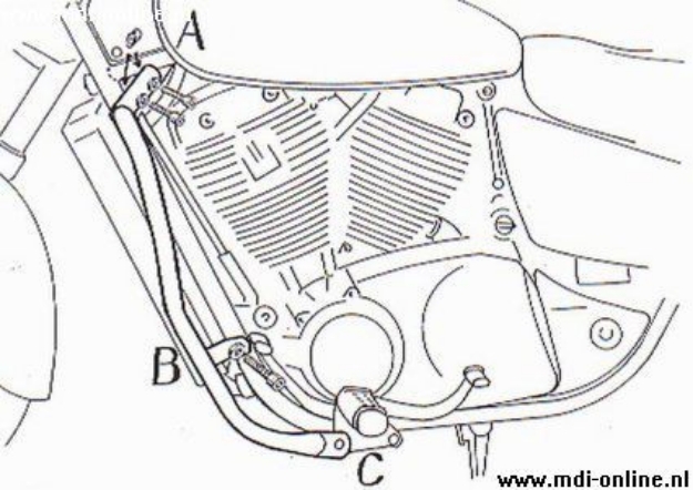 Afbeeldingen van Valbeugel chroom Hepco&Becker Honda VT1100C3 '98-01