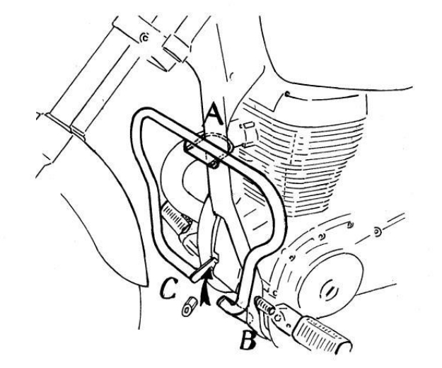Afbeeldingen van Valbeugel chroom Hepco&Becker Suzuki LS650 '86-00
