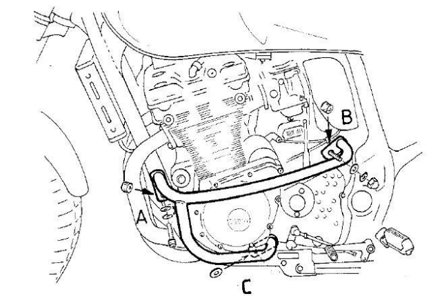 Afbeeldingen van Valbeugel chroom Hepco&Becker Suzuki GSX1200 '99-00 / GSF 1200 '01
