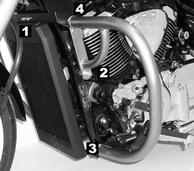 Afbeeldingen van Valbeugel chroom Hepco&Becker Suzuki M1500R Intruder '09-15