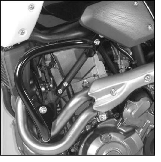 Afbeeldingen van Valbeugel zwart Hepco&Becker Yamaha MT-03 '06-13