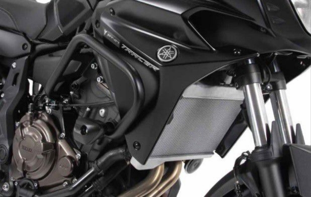 Afbeeldingen van Valbeugel zwart Hepco&Becker incl. crashpad Yamaha MT-07 Tracer / GT '16-19