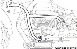 Afbeeldingen van Valbeugel zwart Hepco&Becker voor Moto Guzzi QUOTA 1000 '92-98 / 1100 ES '98-01