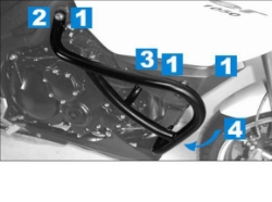 Afbeeldingen van Valbeugel zwart Hepco&Becker voor Triumph TIGER 1050 '07-12