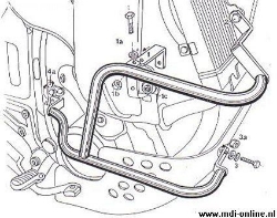 Afbeeldingen van Valbeugel zwart Hepco&Becker voor Honda XRV650/750 '88-92