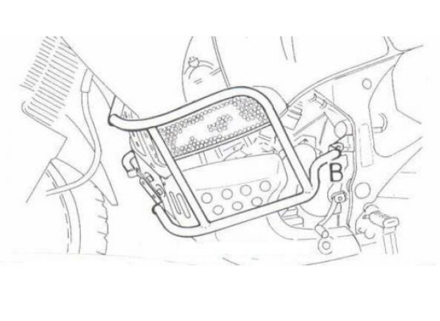 Afbeeldingen van Valbeugel zwart Hepco&Becker voor Honda XRV750 '93-03