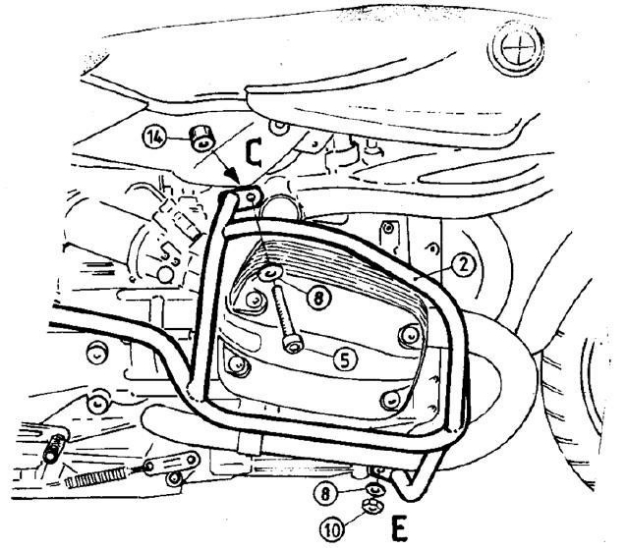 Afbeeldingen van Valbeugel zwart Hepco&Becker BMW R850R '94-02 / R1100R '94-99