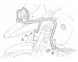 Afbeeldingen van Valbeugel zilver Hepco&Becker (tank + kopl.besch.) BMW R1150GS '00-04 / ADVENTURE '01-05