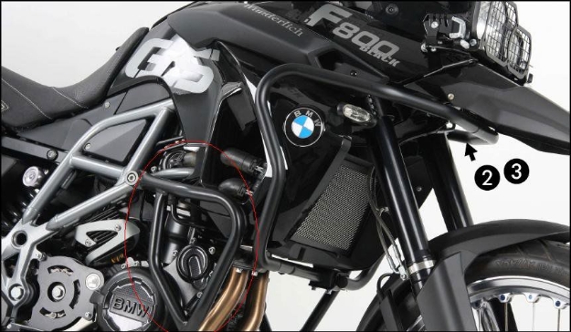 Afbeeldingen van Valbeugel zwart Hepco&Becker BMW F800GS '08-18