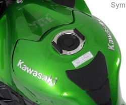 Afbeeldingen van Tankring Lock-it Hepco&Becker voor div. Kawasaki / BMW tankdop met 5 boutgaten