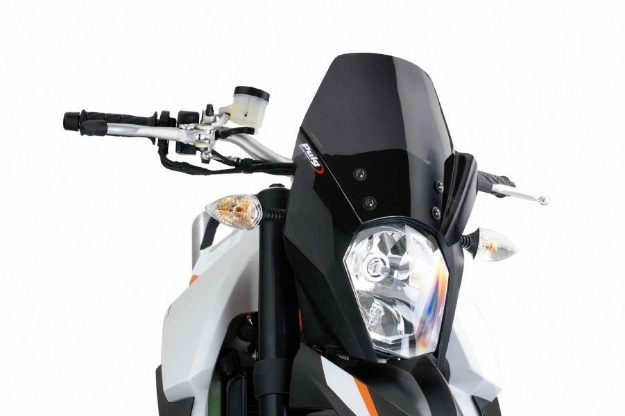 Afbeeldingen van Vervangingsruit naked bike Puig KTM 990 Supermoto/R '08-'13-donker getint