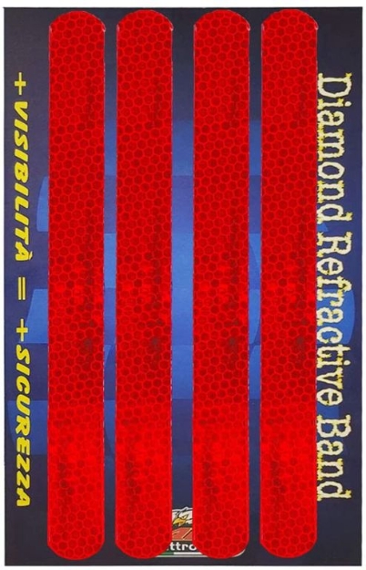 Afbeeldingen van Reflecterende rode stickers 230x22 (4 stuks)