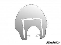 Afbeeldingen van Windscherm model America II Yamaha XVS950/1300 Midnight Star transparant Puig