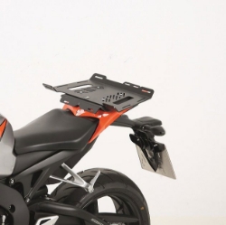 Afbeeldingen van Topdrager/sport zwart Hepco&Becker rack verbreder 'SMALL'