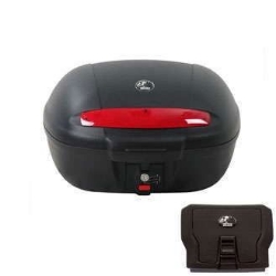 Afbeeldingen van Topkoffer Hepco&Becker - TC50 Journey zwart universeel