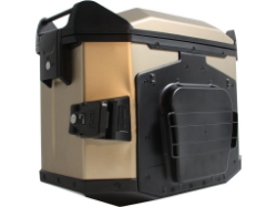 Afbeeldingen van Zijkoffer Xceed Jet Black 38 liter links Hepco&Becker