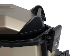 Afbeeldingen van Zijkoffer Xceed silver 38 liter links Hepco&Becker