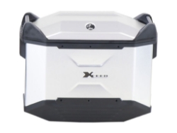 Afbeeldingen van Zijkoffer Xceed Silver 38 liter rechts Hepco&Becker