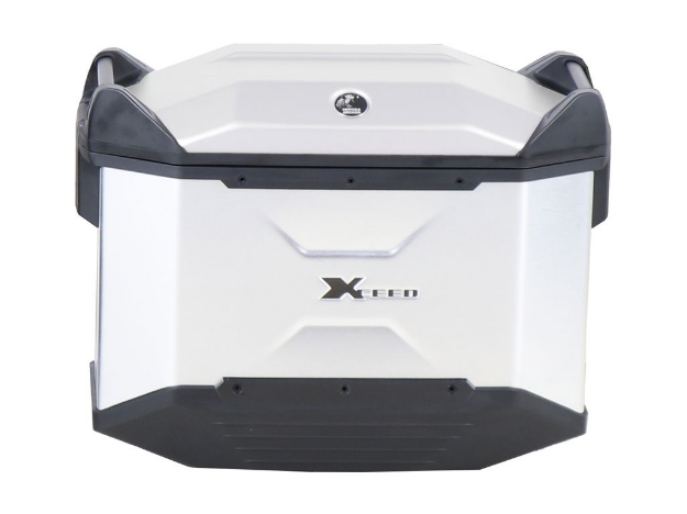 Afbeeldingen van Zijkoffer Xceed Silver 38 liter rechts Hepco&Becker