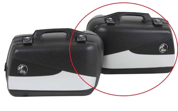 Afbeeldingen van Hepco&Becker Junior Flash 30L zilver losse linker koffer