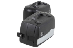 Afbeeldingen van Hepco&Becker kofferset Junior Flash zilver 27/37 (enduro)