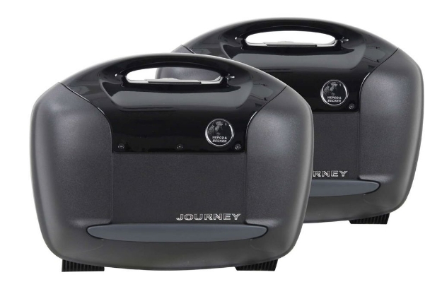 Afbeeldingen van Hepco&Becker Journey zwarte kofferset 40 liter