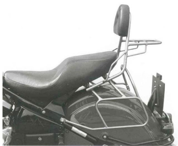 Afbeeldingen van Sissybar met rekje Hepco&Becker zwart Kawasaki VN800 DRIFTER