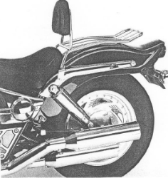 Afbeeldingen van Solorack met rugsteun Hepco&Becker chroom Suzuki VZ800 Marauder