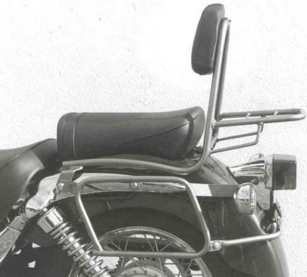 Afbeeldingen van Sissybar met rekje Hepco&Becker chroom Suzuki VL125LC/ VL250LC INTRUDER
