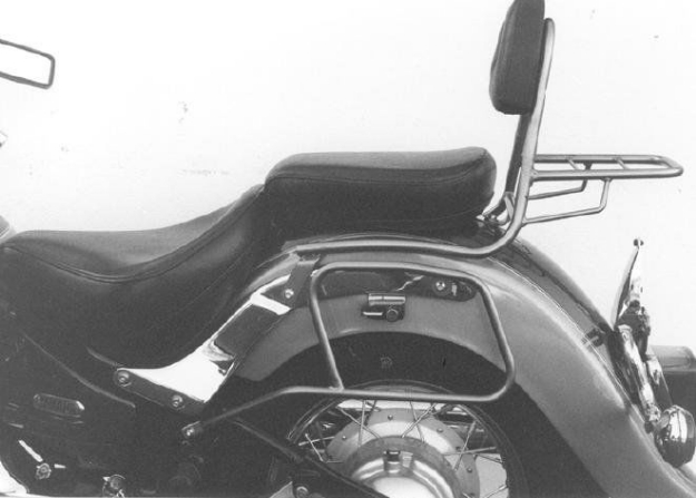 Afbeeldingen van Sissybar met rekje Hepco&Becker chroom Yamaha XVS650C