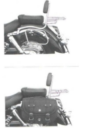 Afbeeldingen van Tassendragers standaard chroom Hepco&Becker Honda VT750C2