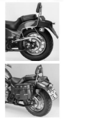 Afbeeldingen van Tassendragers standaard chroom Hepco&Becker Honda VT600C 1992-