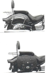 Afbeeldingen van Tassendragers standaard chroom Hepco&Becker Yamaha XVS1100